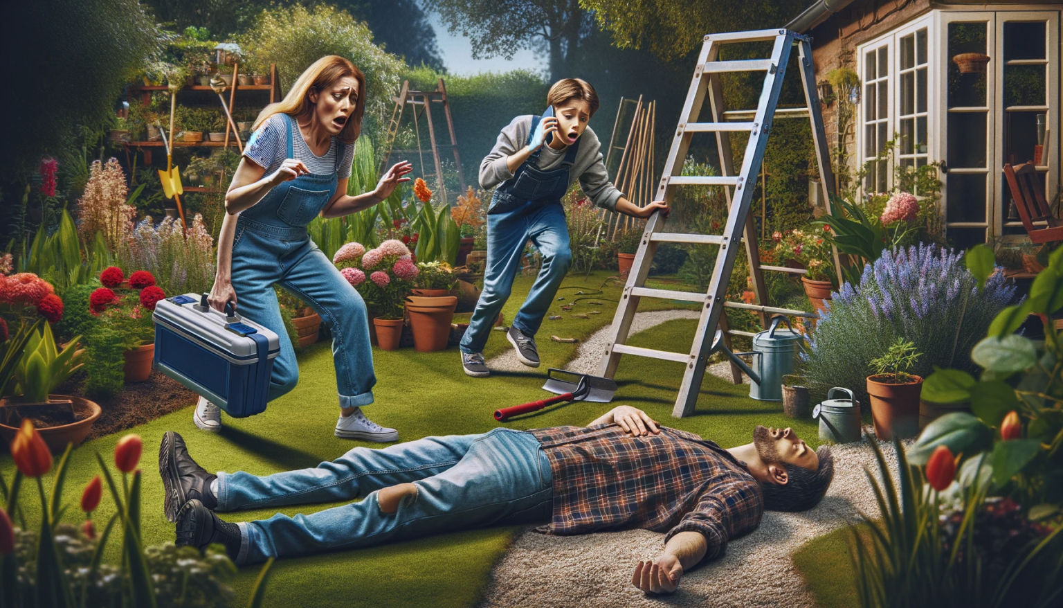 Malaise, chute 1er secours sst sauveteur secouriste du travail