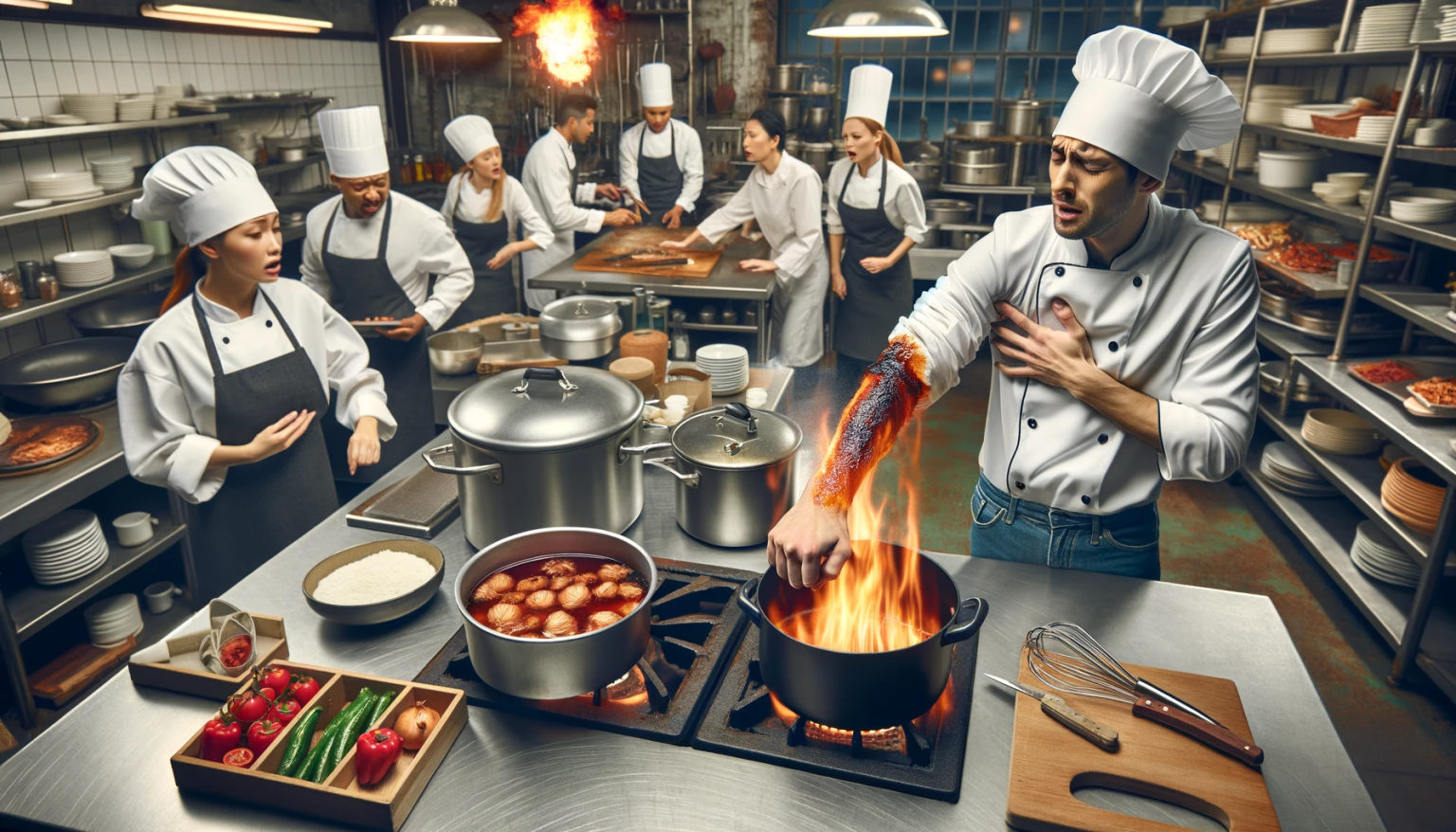 SST entreprise à Vitrolles brulure étouffement alerter secourir cuisine restaurant salarié